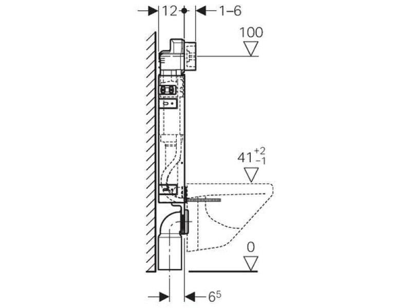 GEBERIT DELTA ΓΙΑ ΤΟΥΒΛΟ 12CM