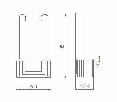 IMEX ΚΡΕΜΑΣΤΗ ΣΑΠΟΥΝΟΘΗΚΗ INOX 304 (6 ΧΡΩΜΑΤΑ)