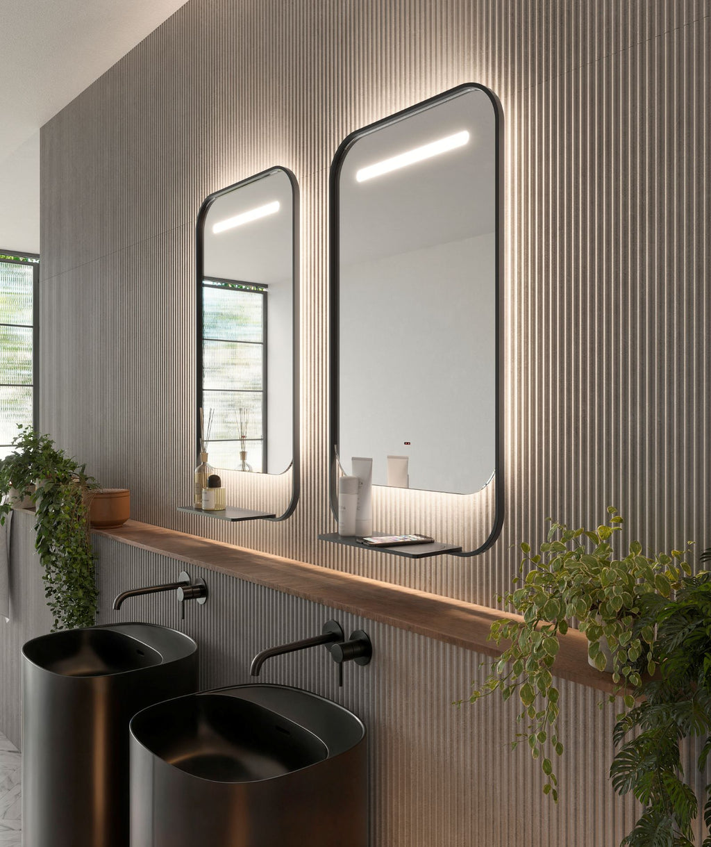 IMEX CONCEPT ΚΑΘΡΕΦΤΗΣ LED 50X90CM ΜΕ ΦΟΡΤΙΣΤΗ ΑΣΥΡΜ. ΚΙΝΗΤΟΥ