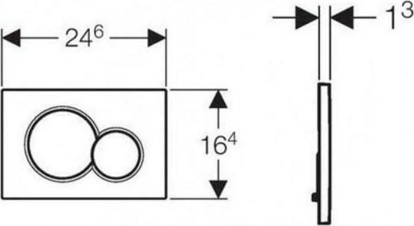 GEBERIT SIGMA ΠΛΑΚΕΤΑ ΣΕΙΡΑ 01 (5 ΧΡΩΜΑΤΑ)