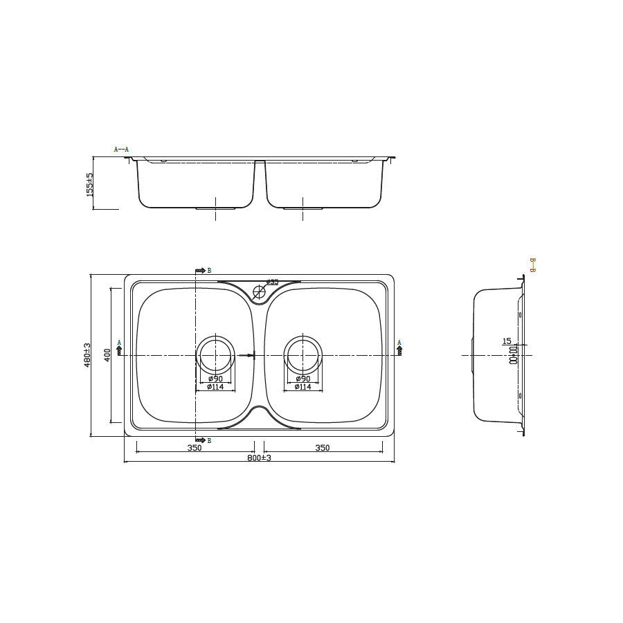 KARAG BL 808 Σατινέ 80X48