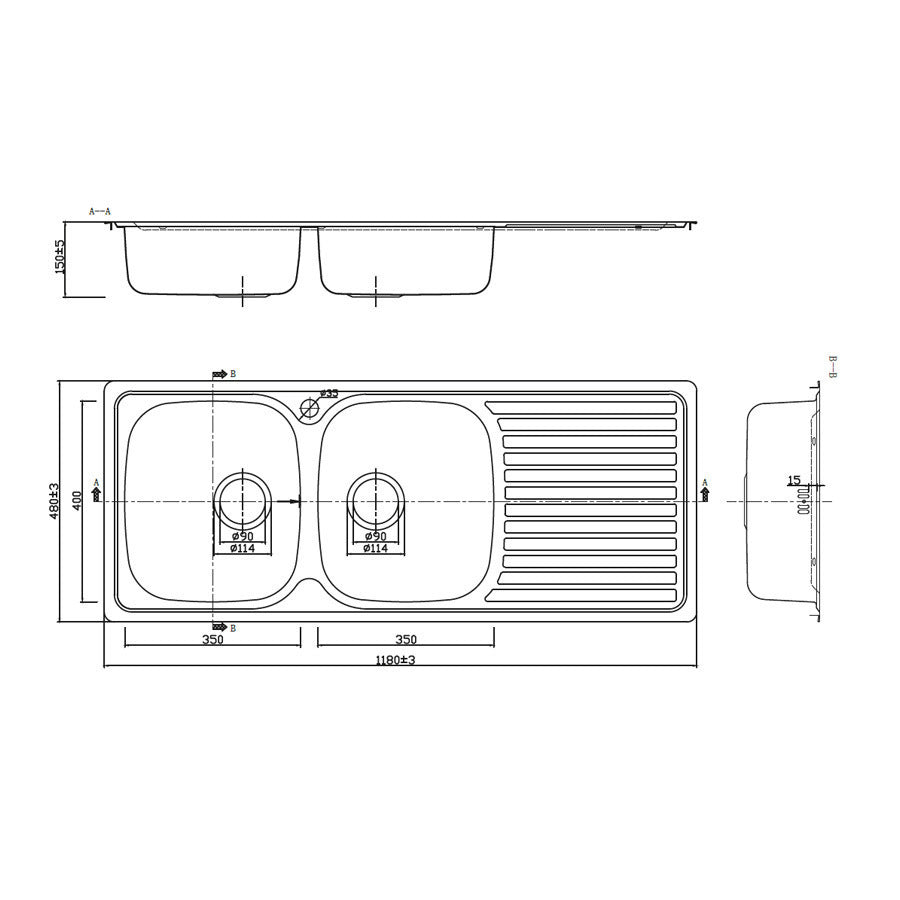 KARAG BL 933B Σατινέ 118X48