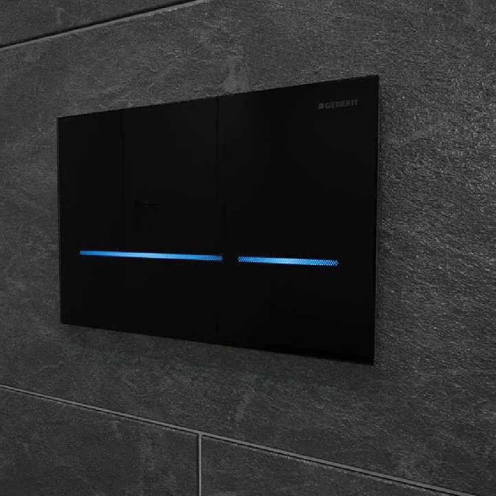 GEBERIT SIGMA ΠΛΑΚΕΤΑ ΜΕ ΦΩΤΟ/ΡΟ ΑΠΟ ΓΥΑΛΙ