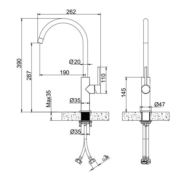 KARAG THEA H3156A ( ΧΡΥΣΟ-ΜΑΥΡΟ-GUN METAL)