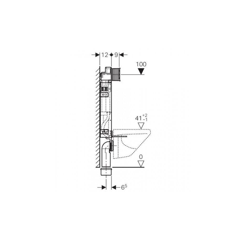 GEBERIT ΚΑΖ ΕΝΤ/ΜΟΥ AMEA ΓΙΑ ΤΟΥΒΛΟ 12CM (ΛΕΚΑΝΗ ΚΡΕΜΑΣΤΗ)